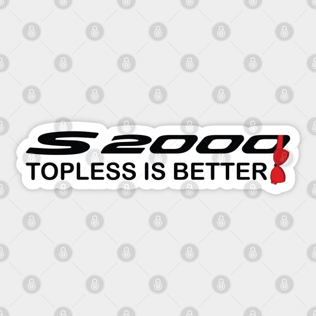 Honda S2000 "Topless" Sticker by wearapex